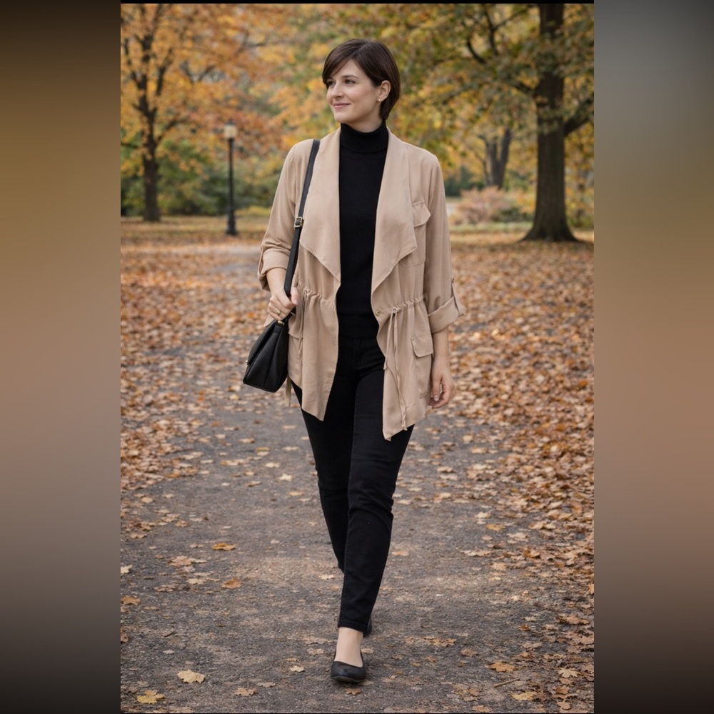 Jules & Leopold NWT Beige Open Front Blazer size SP.